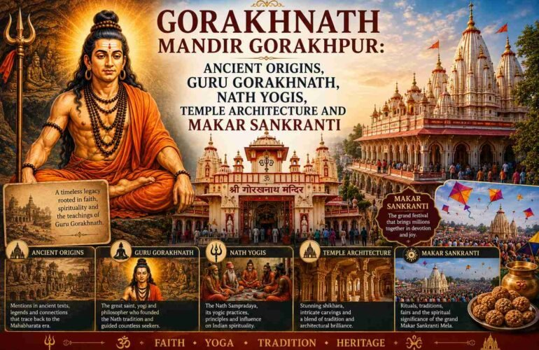Gorakhnath Mandir Gorakhpur: Ancient Origins, Guru Gorakhnath, Nath Yogis, Temple Architecture and Makar Sankranti
