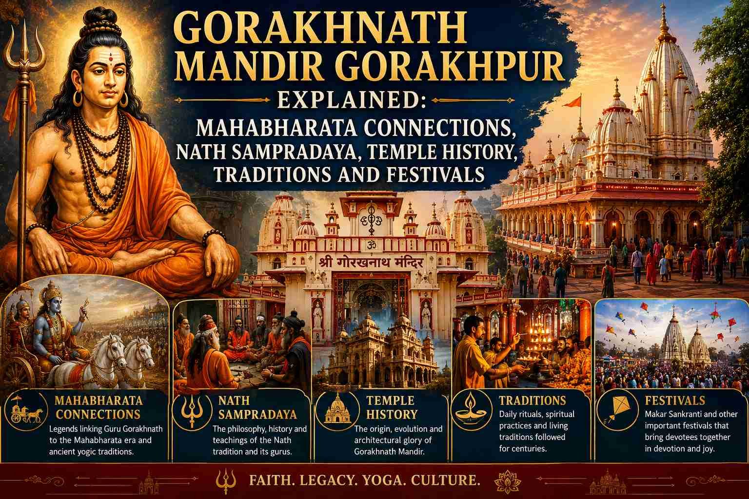 Gorakhnath Temple Gorakhpur: Ancient Journey and Sacred Legacy